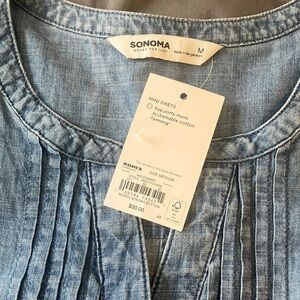 Sonoma Sleeveless Chambray Dress